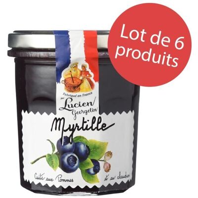 LUCIEN GEORGELIN LOT 6 x Préparation de Myrtille 320g - Publicité LUCIEN GEORGELIN LOT 6 x Préparation de Myrtille 320g - Publicité