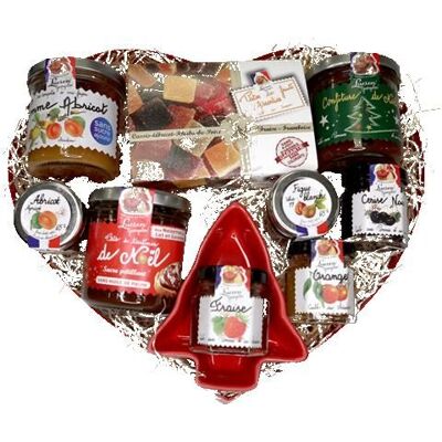 Lucien Georgelin - Coffret cadeau gourmand Coeur 817g - Publicité Lucien Georgelin - Coffret cadeau gourmand Coeur 817g - Publicité