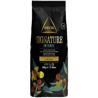 Café en grain intense - DELTA CAFÉS - 500g - Robustas africains et Arabicas dAmérique centrale et du Sud - Publicité Café en grain intense - DELTA CAFÉS - 500g - Robustas africains et Arabicas dAmérique centrale et du Sud - Publicité