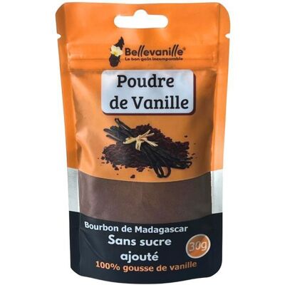 BELLEVANILLE Poudre de vanille Bourbon de Madagascar 30g – Arôme intense gousse entière idéale pour pâtisserie desserts et cuisine - Publicité BELLEVANILLE Poudre de vanille Bourbon de Madagascar 30g – Arôme intense gousse entière idéale pour pâtisserie desserts et cuisine - Publicité