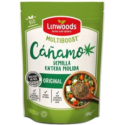 LINWOODS - Graines de chanvre moulues biologiques 200 g - Publicité LINWOODS - Graines de chanvre moulues biologiques 200 g - Publicité