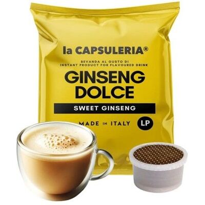 Ginseng 50 capsules compatibles Lavazza Espresso Point sachets fraîcheur - La Capsuleria - Publicité Ginseng 50 capsules compatibles Lavazza Espresso Point sachets fraîcheur - La Capsuleria - Publicité
