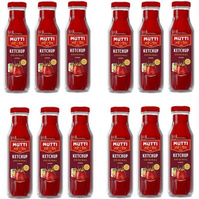 MUTTI - Lot 12x Ketchup intense - Bouteille 300g - Publicité MUTTI - Lot 12x Ketchup intense - Bouteille 300g - Publicité