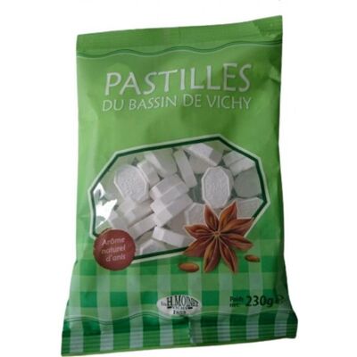 MOINET VICHY SANTE Bonbons les pastilles du Bassin de Vichy 230g - Publicité MOINET VICHY SANTE Bonbons les pastilles du Bassin de Vichy 230g - Publicité