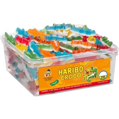 Bonbons acidulés crocodile - HARIBO - Croco - Bac 210 - 1278 kg - 8 cm - 20 cm - 28 cm - Publicité Bonbons acidulés crocodile - HARIBO - Croco - Bac 210 - 1278 kg - 8 cm - 20 cm - 28 cm - Publicité