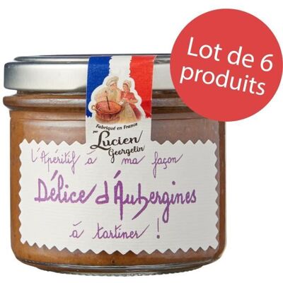 LUCIEN GEORGELIN LOT 6 x DELICE DAUBERGINES 100G - RCC - Publicité LUCIEN GEORGELIN LOT 6 x DELICE DAUBERGINES 100G - RCC - Publicité