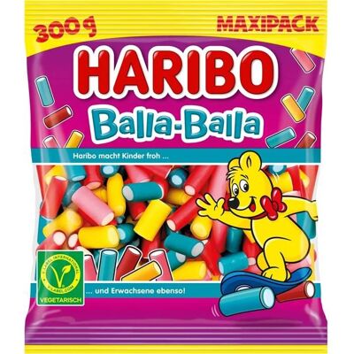 Bonbons Haribo Balla-Balla sachet de 300g - Publicité Bonbons Haribo Balla-Balla sachet de 300g - Publicité