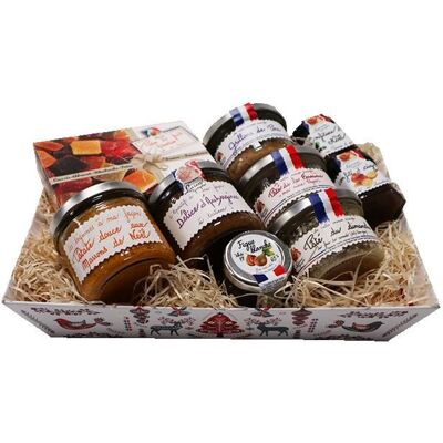 Lucien Georgelin - Coffret cadeau produits gourmands Flora 672g - Publicité Lucien Georgelin - Coffret cadeau produits gourmands Flora 672g - Publicité