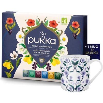 Coffret Découverte - Pukka - Thés & Infusions Bio - 30 Sachets - 1 Mug Inclus - Publicité Coffret Découverte - Pukka - Thés & Infusions Bio - 30 Sachets - 1 Mug Inclus - Publicité