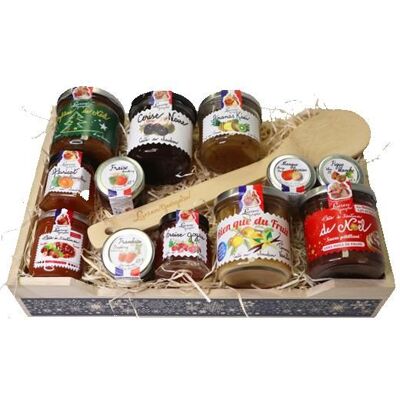 Lucien Georgelin - Coffret cadeau gourmand Eva 911g - Publicité Lucien Georgelin - Coffret cadeau gourmand Eva 911g - Publicité