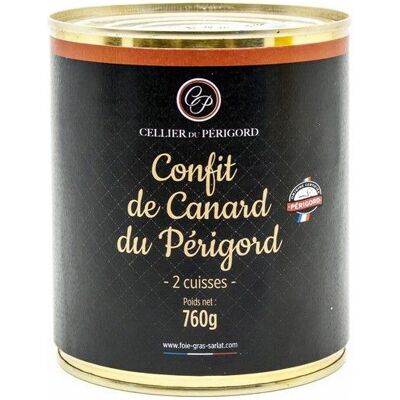 CELLIER DU PÉRIGORD Confit de canard du Périgord 2 cuisses 760g - Publicité CELLIER DU PÉRIGORD Confit de canard du Périgord 2 cuisses 760g - Publicité