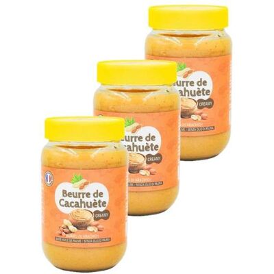 Agidra - Lot 3x Beurre de cacahuète creamy - Pot 340g - Publicité Agidra - Lot 3x Beurre de cacahuète creamy - Pot 340g - Publicité