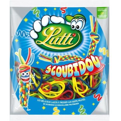 LUTTI Bonbon Scoubidou - 100 g - Publicité LUTTI Bonbon Scoubidou - 100 g - Publicité
