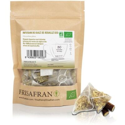 Infusion Réglisse Bio - 15 ou 30 Sachets - cantidad:15 uds - FRISAFRAN Cantidad : 15 uds - Publicité Infusion Réglisse Bio - 15 ou 30 Sachets - cantidad:15 uds - FRISAFRAN Cantidad : 15 uds - Publicité