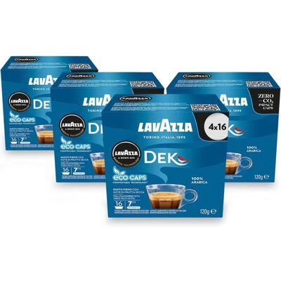 Lavazza - A Modo Mio Dek Cremoso - 4x16 - Capsules de café - Publicité Lavazza - A Modo Mio Dek Cremoso - 4x16 - Capsules de café - Publicité