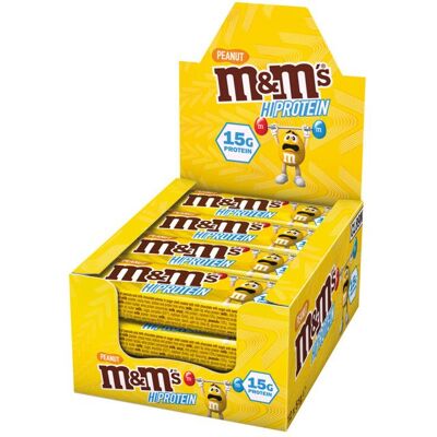 MARS M&M's Hi-Protein Bar 12x51g - Cacahuète - Publicité MARS M&M's Hi-Protein Bar 12x51g - Cacahuète - Publicité