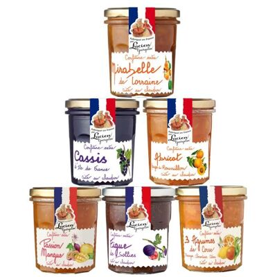 Lucien Georgelin - Lot de 6 confitures extra 350g Médaillées au Concours Général Agricole 2026-100% fruits français - Publicité Lucien Georgelin - Lot de 6 confitures extra 350g Médaillées au Concours Général Agricole 2026-100% fruits français - Publicité