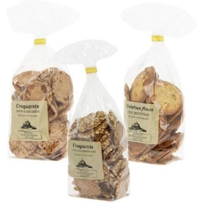 Le Manoir des Abeilles - Assortiment de biscuit 3x125g - Made in Calvados - Publicité Le Manoir des Abeilles - Assortiment de biscuit 3x125g - Made in Calvados - Publicité