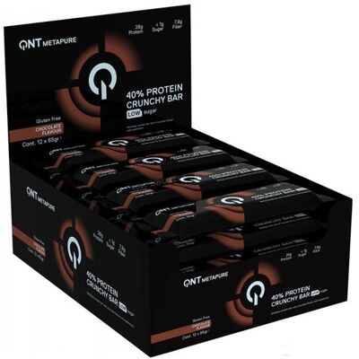 Metapure 40% Prote 12x65g Chocolat QNT Proteine - Publicité Metapure 40% Prote 12x65g Chocolat QNT Proteine - Publicité