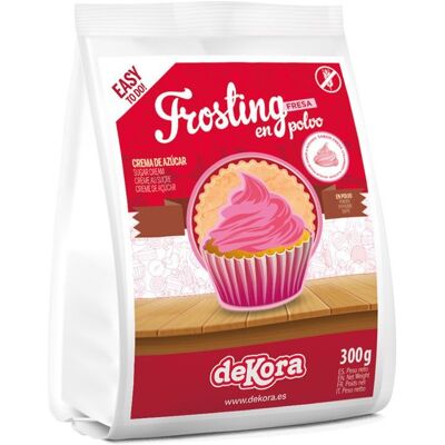 DEKORA FROSTING EN POUDRE GOÛT FRAISE 300 GRS Rose Fuchsia - NAPPAGE PATISSERIE - Publicité DEKORA FROSTING EN POUDRE GOÛT FRAISE 300 GRS Rose Fuchsia - NAPPAGE PATISSERIE - Publicité