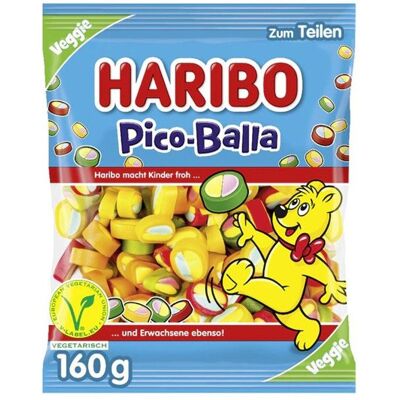 Bonbons Haribo pico-balla fruité sachet de 160 g NEUF - Publicité Bonbons Haribo pico-balla fruité sachet de 160 g NEUF - Publicité