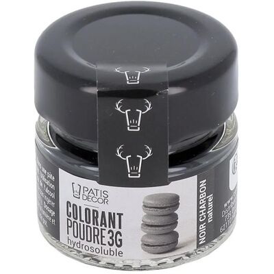 PATISDECOR CAKE DECORATION Colorant poudre hydrosoluble noir charbon naturel 3 g - Publicité PATISDECOR CAKE DECORATION Colorant poudre hydrosoluble noir charbon naturel 3 g - Publicité
