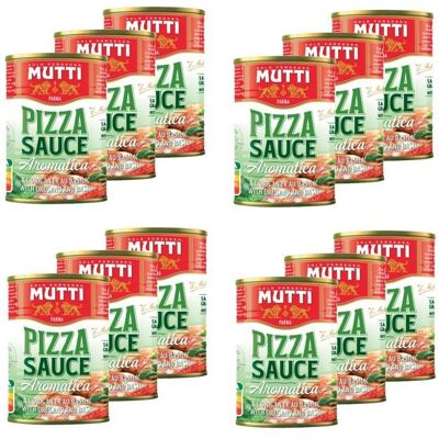Mutti - Lot 12x Sauce pizza aromatisée - Boîte 400g - Publicité Mutti - Lot 12x Sauce pizza aromatisée - Boîte 400g - Publicité