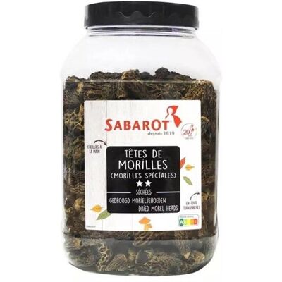 Morilles spéciales (sans queues) séchées pot 400g - Sabarot - Publicité Morilles spéciales (sans queues) séchées pot 400g - Sabarot - Publicité