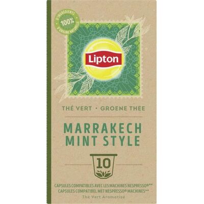 LIPTON - LOT DE 4 - LIPTON - Marrakech Mint Capsules de thé vert à la - Publicité LIPTON - LOT DE 4 - LIPTON - Marrakech Mint Capsules de thé vert à la - Publicité