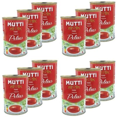Mutti - Lot 12x Tomates pelées - Zéro résidu de pesticides - Conserve 400g - Publicité Mutti - Lot 12x Tomates pelées - Zéro résidu de pesticides - Conserve 400g - Publicité