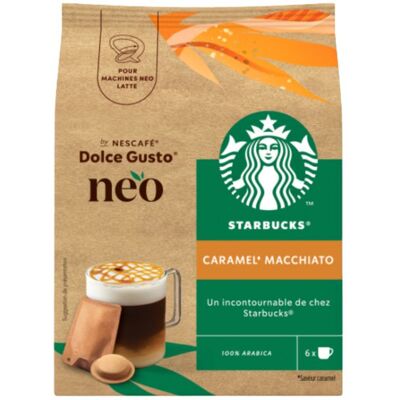STARBUCKS NEO SBUX CARAMEL MACCHIATO 6 Pods + 6 sachets 5 boites - Publicité STARBUCKS NEO SBUX CARAMEL MACCHIATO 6 Pods + 6 sachets 5 boites - Publicité