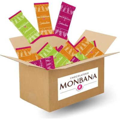PRO DISTRI MONBANA 75 Mini-Spéculoos Biscuits de 6g emballés individuellement à offrir ou à déguster autour dun café - Publicité PRO DISTRI MONBANA 75 Mini-Spéculoos Biscuits de 6g emballés individuellement à offrir ou à déguster autour dun café - Publicité