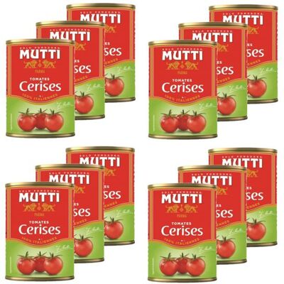 Mutti - Lot 12x Tomates cerises - Boîte 400g - Publicité Mutti - Lot 12x Tomates cerises - Boîte 400g - Publicité