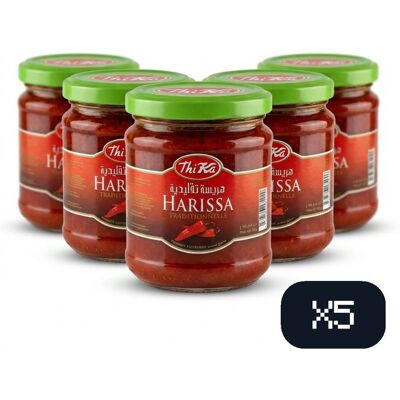 Thika Harissa - bocal 185 g - Pack de 5 - Publicité Thika Harissa - bocal 185 g - Pack de 5 - Publicité