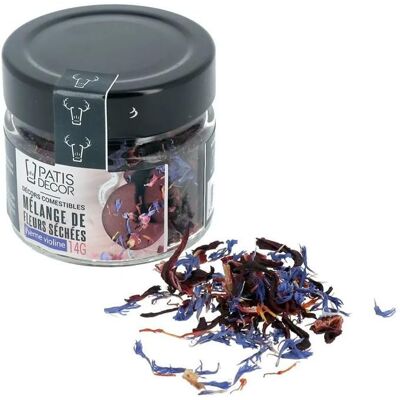 PATISDECOR CAKE DECORATION Mélange de fleurs séchées violines 14 g - Publicité PATISDECOR CAKE DECORATION Mélange de fleurs séchées violines 14 g - Publicité