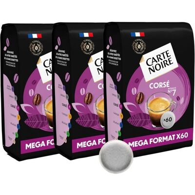 CARTE NOIRE – Café en Dosettes Souples Corsé N°7 – Riche en Arabica - 3 Paquets de 60 Dosettes – Compatibles Senseo (180 dosettes) - Publicité CARTE NOIRE – Café en Dosettes Souples Corsé N°7 – Riche en Arabica - 3 Paquets de 60 Dosettes – Compatibles Senseo (180 dosettes) - Publicité
