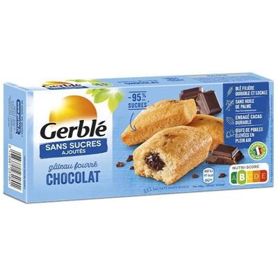 Gerblé Sans Sucres Ajoutés Gâteau Fourré Chocolat 150g - Publicité Gerblé Sans Sucres Ajoutés Gâteau Fourré Chocolat 150g - Publicité
