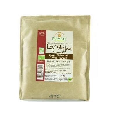 PRIMEAL - Lev Ble bio - Pour pains et pates levees 85 g - Preparation fermentescible a base de ble - Publicité PRIMEAL - Lev Ble bio - Pour pains et pates levees 85 g - Preparation fermentescible a base de ble - Publicité