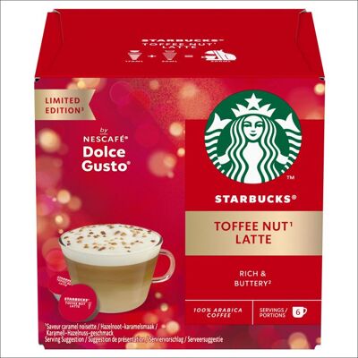 STARBUCKS BY DOLCE GUSTO TOFFEE NUT LATTE 6 boites - 72 capsules - Publicité STARBUCKS BY DOLCE GUSTO TOFFEE NUT LATTE 6 boites - 72 capsules - Publicité