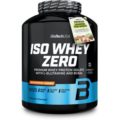 Whey Isolate - Biotech USA - Iso whey zero (1816g) - Saveur Caramel Salé - Publicité Whey Isolate - Biotech USA - Iso whey zero (1816g) - Saveur Caramel Salé - Publicité