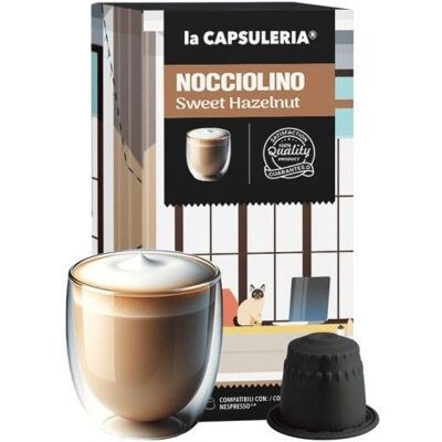 Noisette 80 capsules compatibles Nespresso 8 boîtes de 10 - La Capsuleria - Publicité Noisette 80 capsules compatibles Nespresso 8 boîtes de 10 - La Capsuleria - Publicité