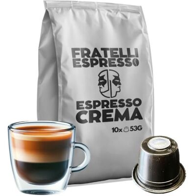 Café Espresso Crema 180 capsules compatibles Nespresso crema riche - La Capsuleria - Publicité Café Espresso Crema 180 capsules compatibles Nespresso crema riche - La Capsuleria - Publicité