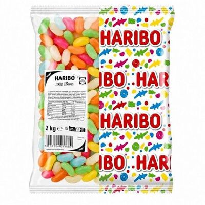Bonbons Haribo Jelly Beans sachet de 2 kg - Publicité Bonbons Haribo Jelly Beans sachet de 2 kg - Publicité