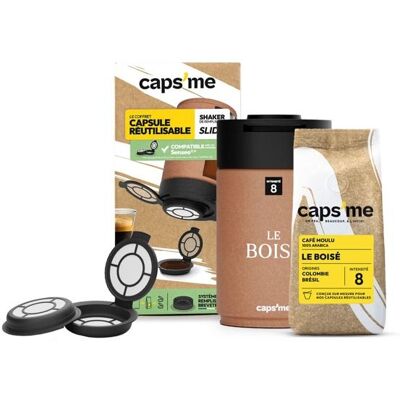 Capsule café Caps Me Compatible Senseo Slide avec café - Publicité Capsule café Caps Me Compatible Senseo Slide avec café - Publicité