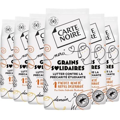 Café en Grains - Carte Noire - Grains Solidaires - Intensité 7 - 100% Arabica - 3Kg - Publicité Café en Grains - Carte Noire - Grains Solidaires - Intensité 7 - 100% Arabica - 3Kg - Publicité