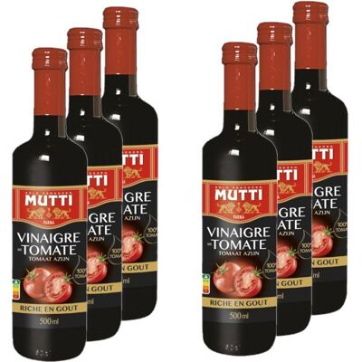 Mutti - Lot 6x Vinaigre de tomates - Bouteille 500ml - Publicité Mutti - Lot 6x Vinaigre de tomates - Bouteille 500ml - Publicité