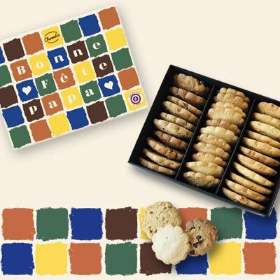 CHOCODIC Coffret assortiment biscuits pour la Fête des Pères Papa - Publicité CHOCODIC Coffret assortiment biscuits pour la Fête des Pères Papa - Publicité