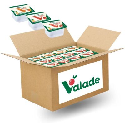 PRO DISTRI VALADE - 120 barquettes de confiture et gelée :abricot fraise groseille - doses individuelles de 30g - Publicité PRO DISTRI VALADE - 120 barquettes de confiture et gelée :abricot fraise groseille - doses individuelles de 30g - Publicité