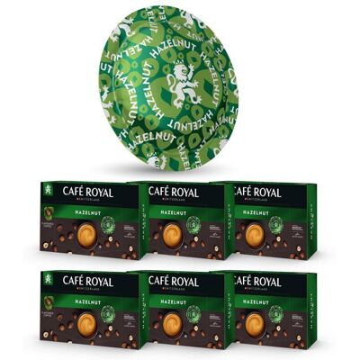 CAFE ROYAL 300 Capsules de Café Compatibles NESPRESSO PRO® - SAVEUR NOISETTE - Dosettes by Café Royal® - Publicité CAFE ROYAL 300 Capsules de Café Compatibles NESPRESSO PRO® - SAVEUR NOISETTE - Dosettes by Café Royal® - Publicité