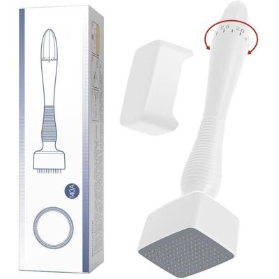 HANLIN Derma Stamp Microneedling - Microneedle Derma Roller pour Cheveux et Barbe - Soin de la Peau Microne TRAITEMENT SPECIFIQUE VISAGE O - Publicité HANLIN Derma Stamp Microneedling - Microneedle Derma Roller pour Cheveux et Barbe - Soin de la Peau Microne TRAITEMENT SPECIFIQUE VISAGE O - Publicité